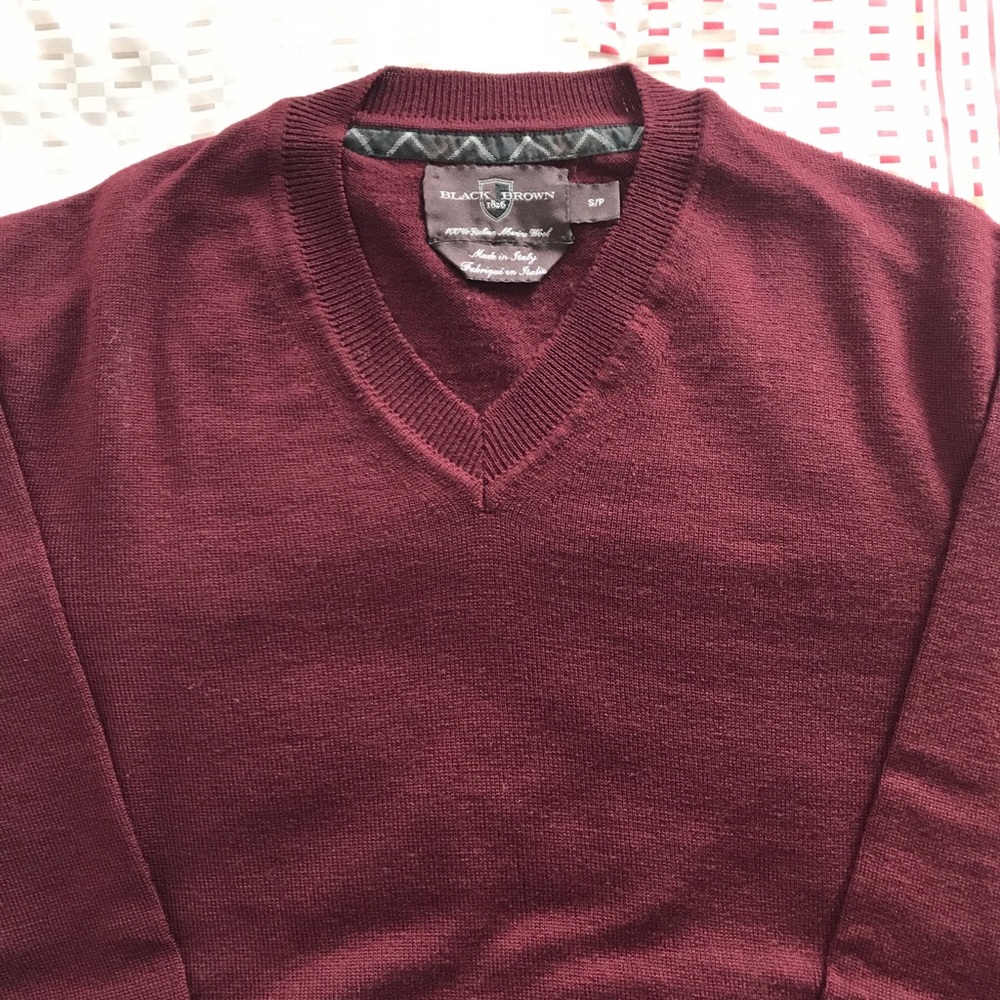 Black Brown v-neck sweater never worn